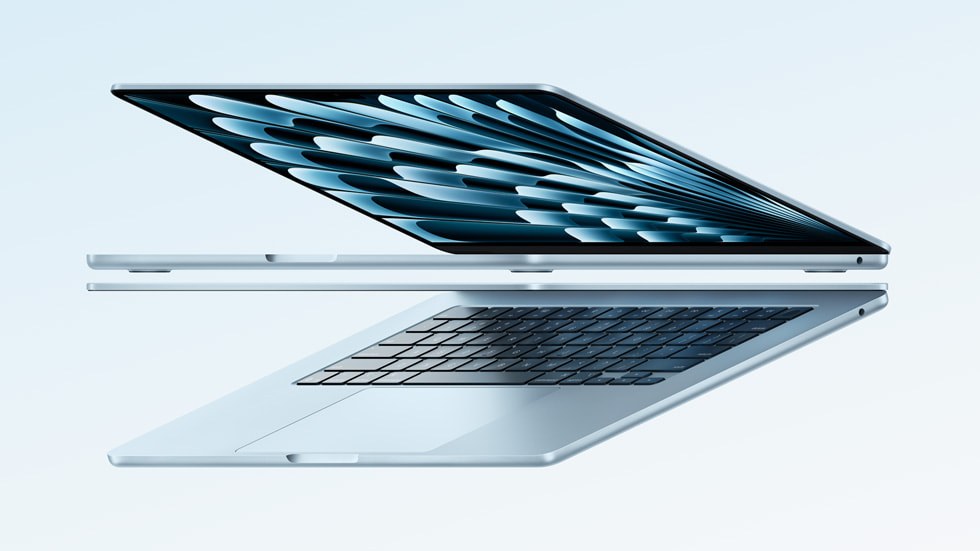 Apple Newsroom · MacBook Air M4 (2025). Illustrative product family; no Company X authorization claimed.